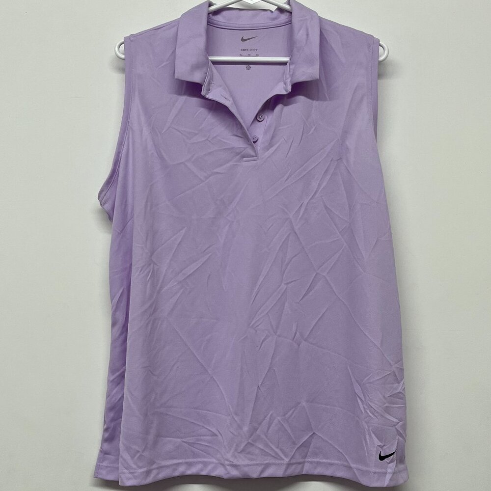Nike Women's Dri-Fit Victory Sleeveless Golf Polo